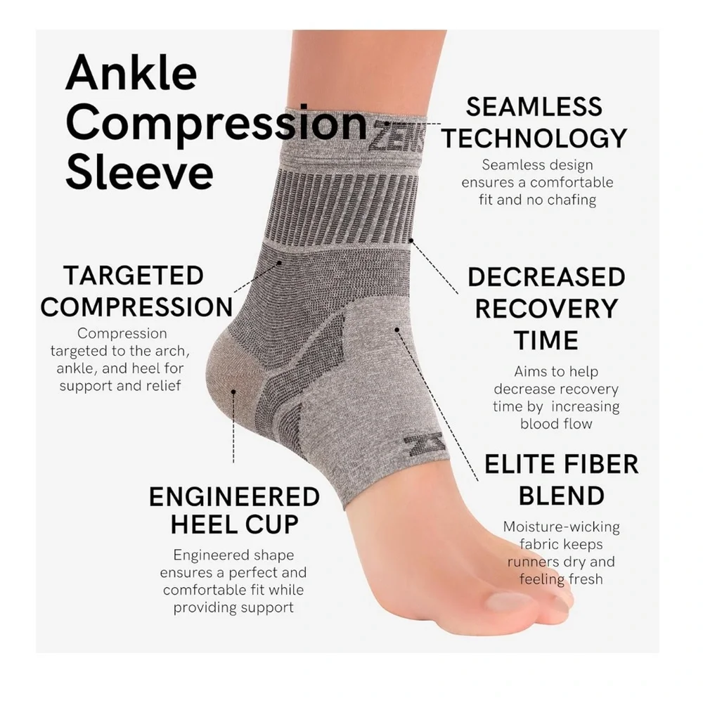 Ankle Support‎ - Compression Ankle Brace - Running, Soccer, Sports - medium